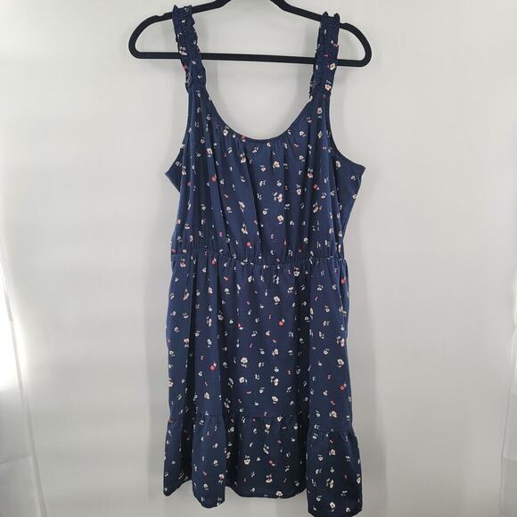 Banana Republic Factory Ruffle Fit-and-Flare Dress Size L NWT - Picture 6 of 6